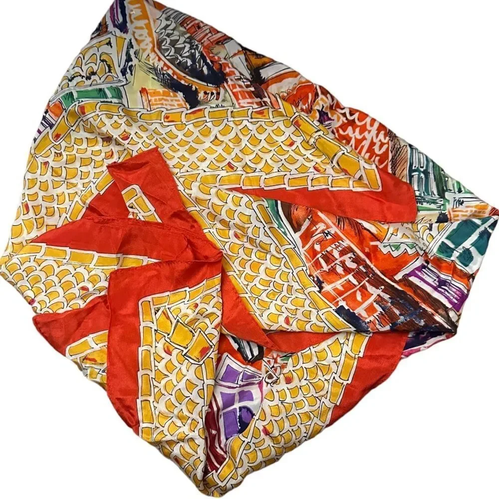 Vintage Perry‎ Ellis Silk Scarf